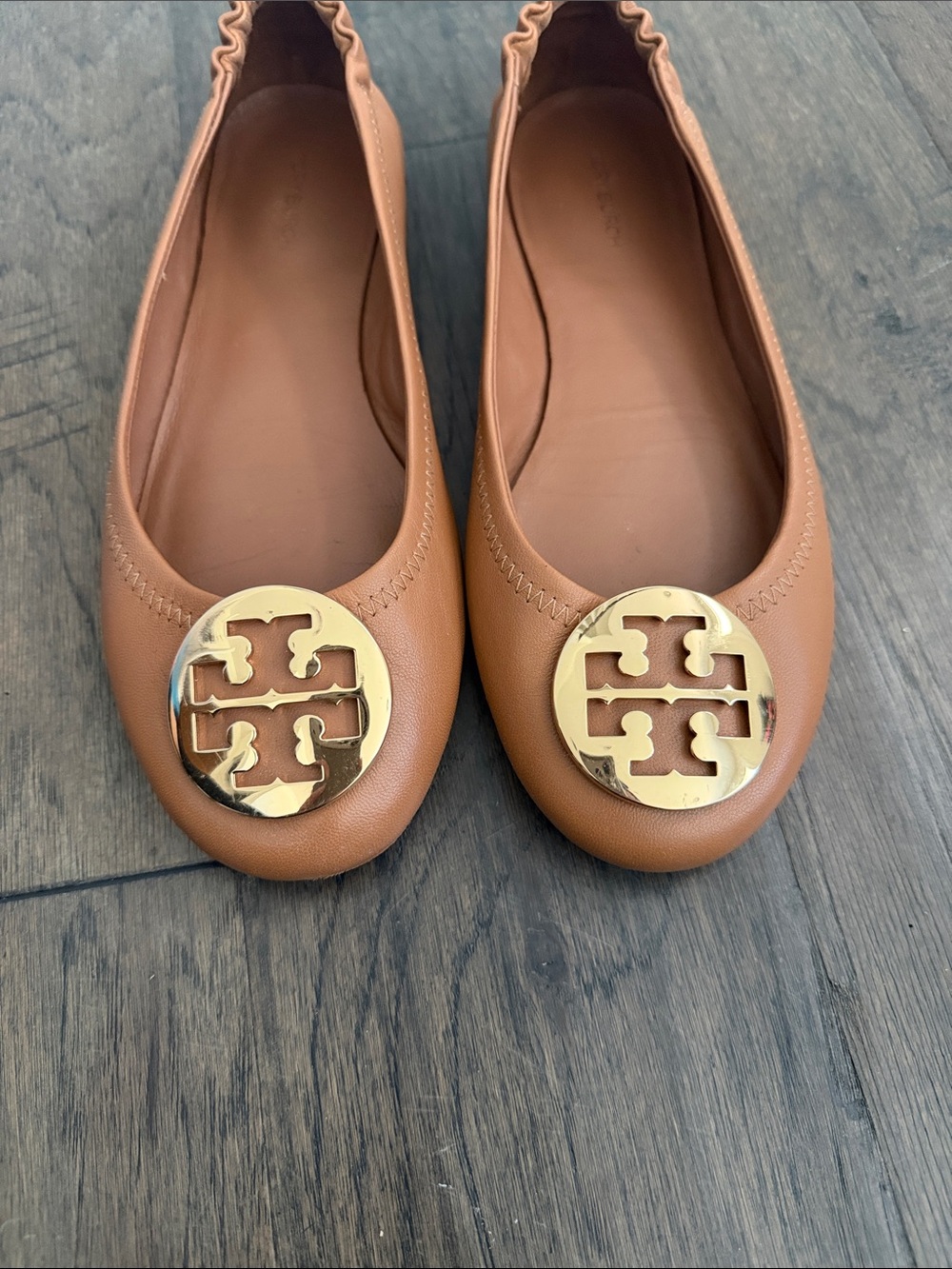 Tory Burch Cognac Ballet Flats - Picture 3 of 5